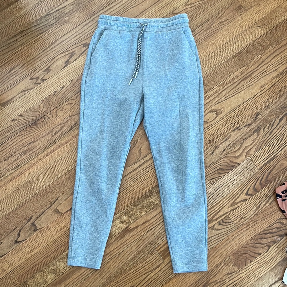High rise MPG Sport Grey Legging Style Jogger Sweatpants - Small